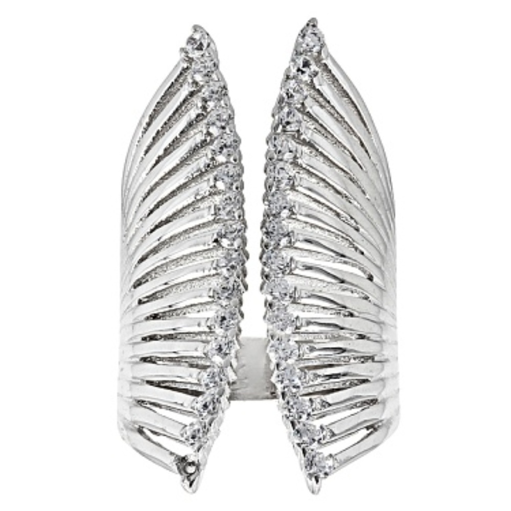 Bella Luce ® .48ctw Rhodium Over Sterling Ring